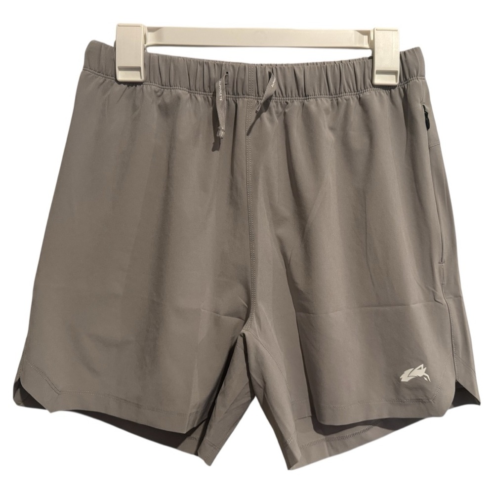 Alphalete Gray Athletic Shorts with Elastic Waistband